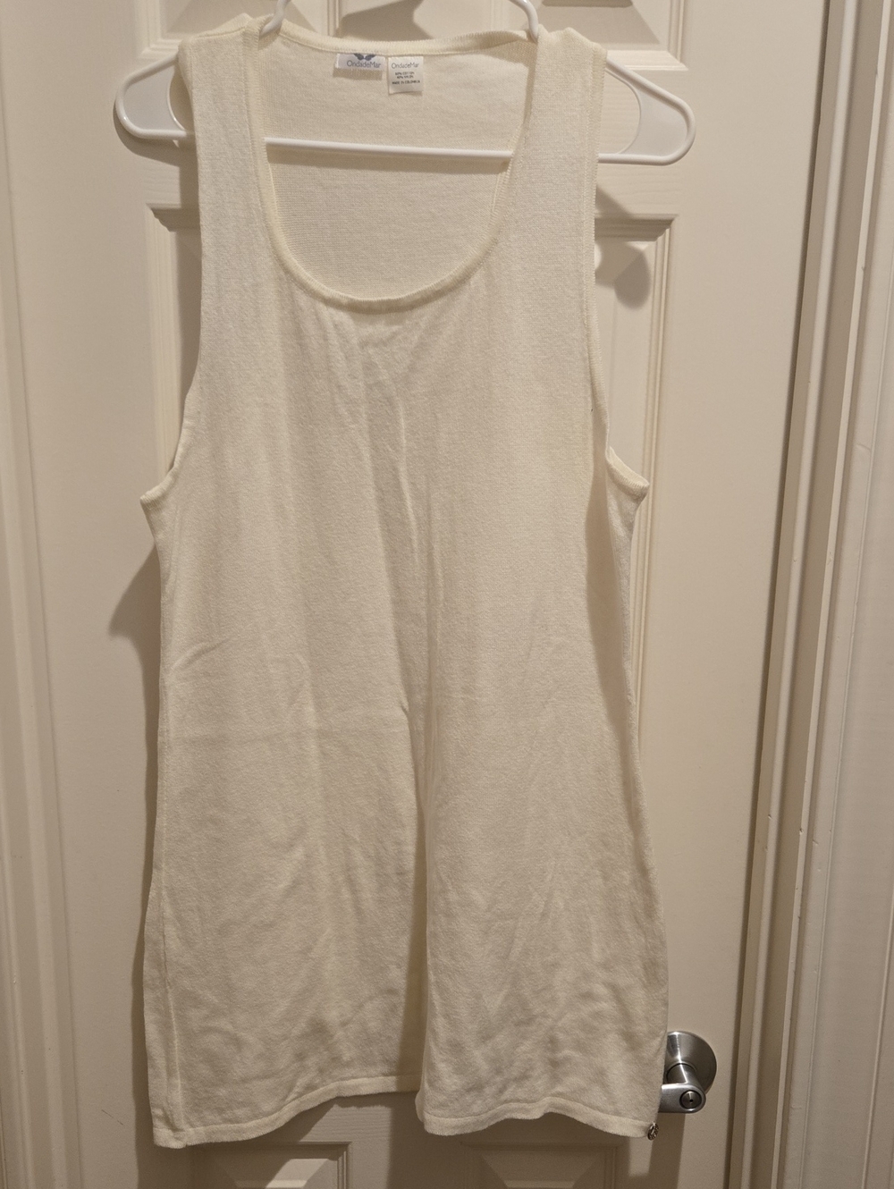 OndadeMar Cream Sleeveless Tank